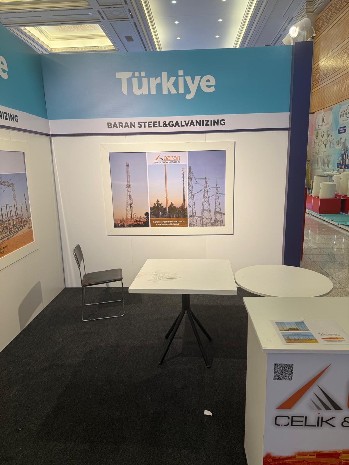 Türkmenistan Uluslararası Fuarı - Baran Steel & Galvanizing standı